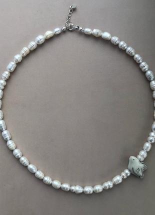 Кольє з річних перлин