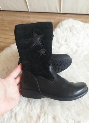 Сапожки кожаные clarks для девочки