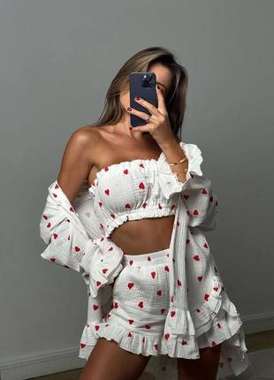 ☄️топовый костюм трлейка из муслlна