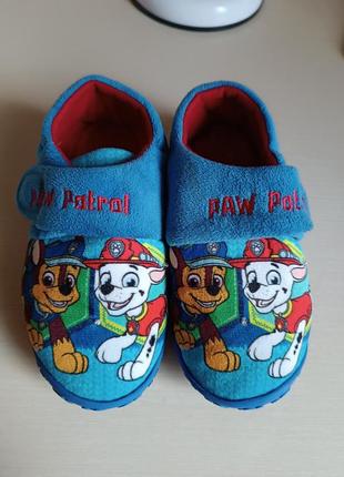 Детские тапки,тапки щенячий патруль, paw patrol, светящиеся тапочки,тапки в садик