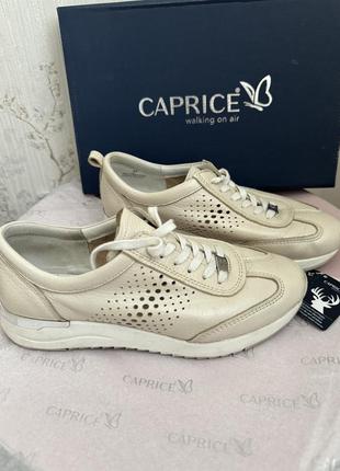 Стильні шкіряні кеди caprice