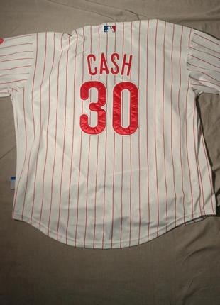 Вінтажна джерсі майка футболка mbl phillies dave cash 30 jersey2 фото