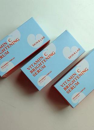 Осветляющая сыворотка с витамином с skin&lab vitamin c brightening serum 30 ml