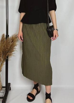 Юбка-миди оливковая yessica