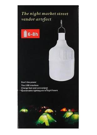 Автономная led лампа светильник 80 вт 60 вт 30 вт с аккумулятором и usb кабелем