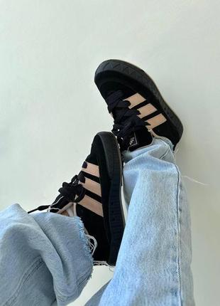 Женские кроссовки adidas adimatic black peach / smb