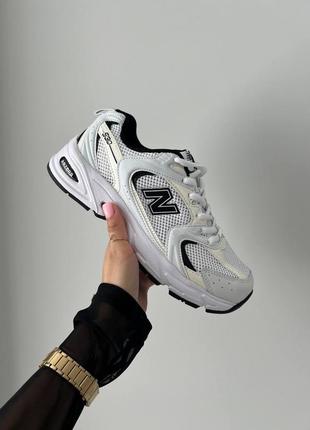 New balance 53o white black женские кроссовки new balance 53o white black assentials adige с сеткой3 фото