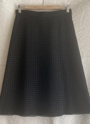 Max mara, юбка миди, прошва, хлопок 100%, итальялия