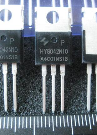 Mosfet транзистор hyg042n10 hyg042n10ns1p to-220ab оригинал