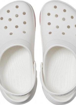 Crocs crocband full force clog white мужские женские сабо крокус (р. 36-45)3 фото