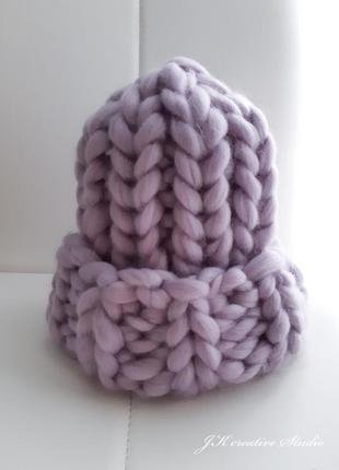 Шапка гельсінкі handmade з мериносової вовни