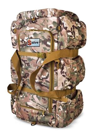 Тактичний рюкзак-сумка 2 в 1 solve bag 80 л 75 x 38 x 36 см мультикам kt6002506