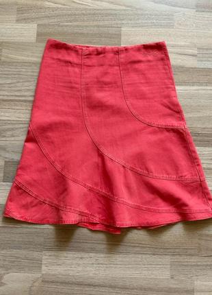 Винтажная миди юбка с содержанием льна missixty vintage miss60