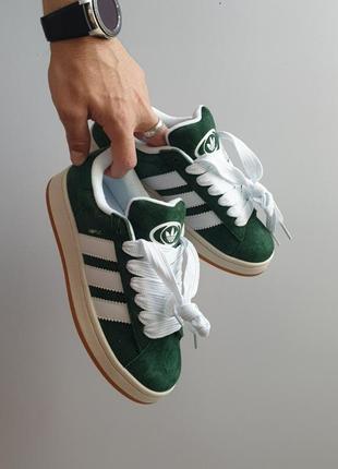 Adidas campus 00s premium • green •5 фото