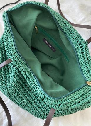 Сумка плетена сумка соломʼяна шопер з рафіі