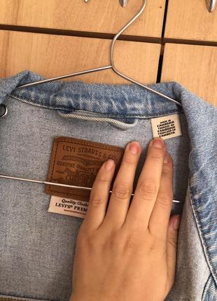 Винтажная джинсовая куртка levi’s premium5 фото