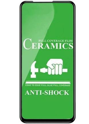 Защитное стекло-пленка fiji ceramics для infinix smart 8 plus (x6526) полная проклейка черный