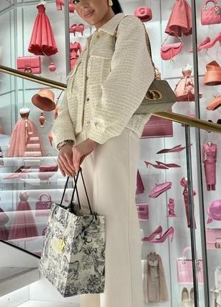 Вільні круті білі молочні штани льон шовк віскоза стиль miu miu