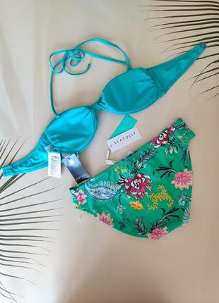 💚💙новый купальник бандо с чашками с паралоновыми вкладышами esmara/ seafolly5 фото