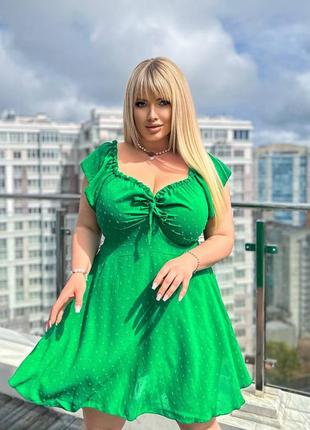 Дуже гарна зелена сукня1 фото