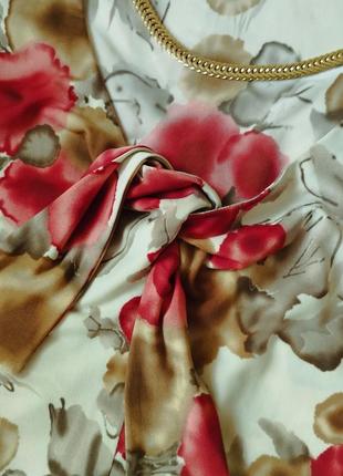 Вінтажна блузка з зав'язкою2 фото