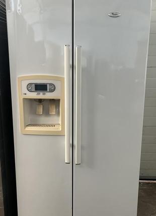 Холодильник side by side 	whirlpool	 вживаний б1212