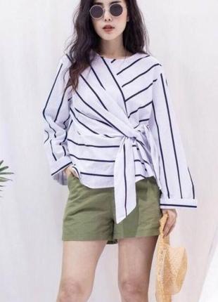 Лляна блуза zara, 55% льон