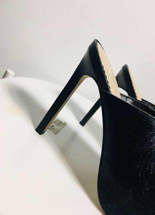 Новые туфли сабо из натурального меха коллекция коллаборация бредов 5 inch and up x...