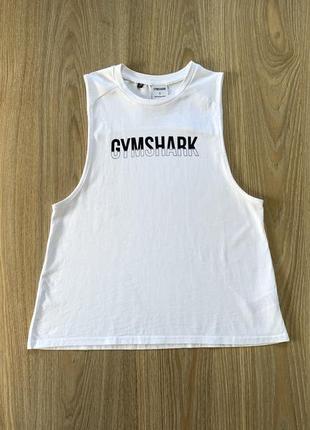 Чоловіча бавовняна майка з принтом для бодибілдингу gymshark