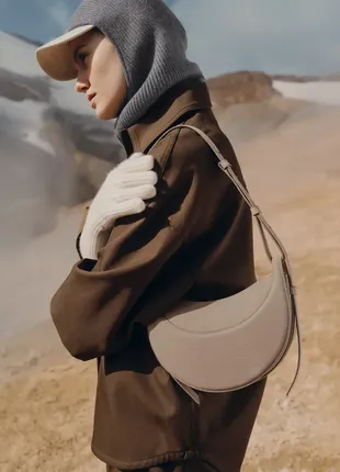 Шкіряна сумка polene numero dix оригінал