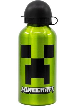 Дитяча пляшка для води та напоїв 400 мл stor minecraft