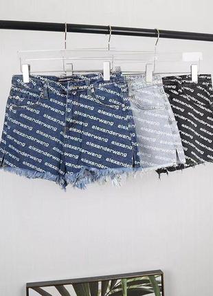 Джинсовые шорты alexander wang