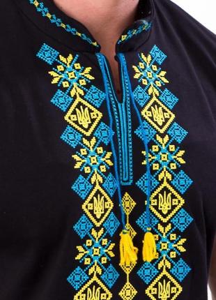 Вышиванка мужская с коротким рукавом носи свое (8606-015-22)2 фото