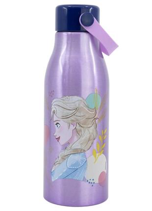 Пляшка для води алюмінієва із силіконовою ручкою 760 мл stor frozen (74261)