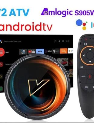 Vontar w2 atv 4/32 gb smart tv (смарт тв) android 11 slimboxtv atv
