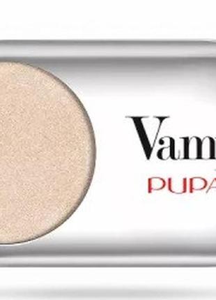 Тени для век pupa vamp eyeshadow top coat 206 sparkling gold, 1 г