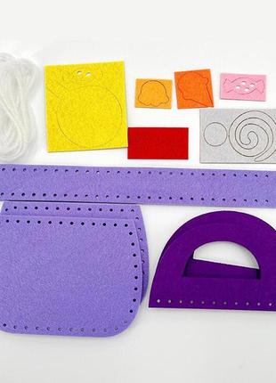 Поделка для детского творчества "сумочка" из фетра