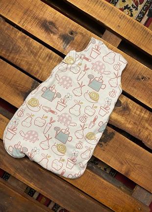 Дитячий конверт з принтом Голубая george (джордж 0-6 міс 50-68 см ідеал оригінал різнокольоровий)2 фото