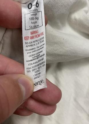 Дитячий конверт з принтом Голубая george (джордж 0-6 міс 50-68 см ідеал оригінал різнокольоровий)5 фото