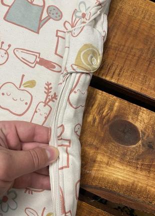 Дитячий конверт з принтом Голубая george (джордж 0-6 міс 50-68 см ідеал оригінал різнокольоровий)6 фото