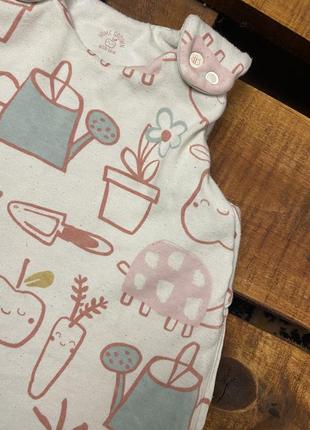 Дитячий конверт з принтом Голубая george (джордж 0-6 міс 50-68 см ідеал оригінал різнокольоровий)7 фото