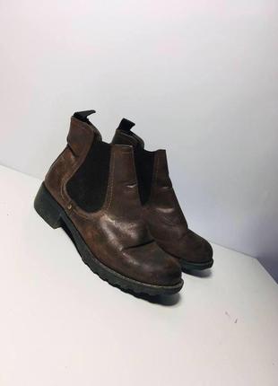 Шоколадные ботинки челси 38 vox shoes