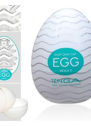 Еротичний аксесуар репліка яйця-мастурбатора 'tenga clicker' бірюзовий k0013-2