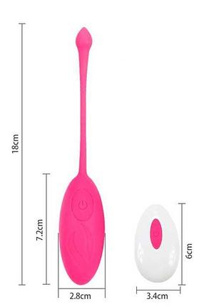 Віброяйце з масажними щетинками usb рожевий k0494-1