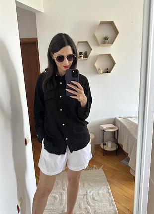 Очень стильные льняные шорты