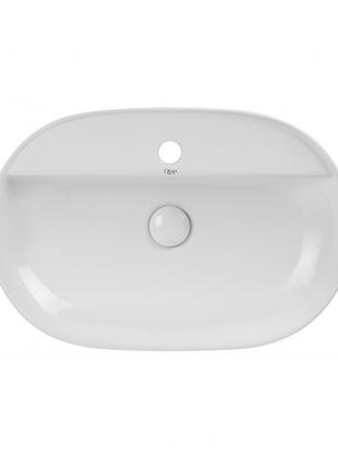 Раковина qtap scorpio 610x400x120 white с донным клапаном qt14112203w