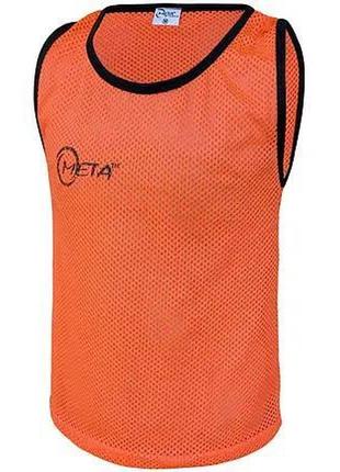 Манишка meta training bib оранжевый уни l 1900121002