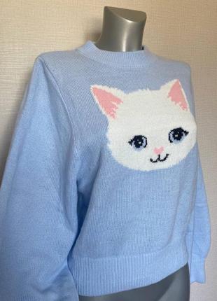 Свитер лолита милый с котиком y2k dollskill