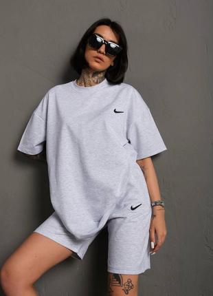 Костюм "nike" | футболка + шорты | стильный костюм1 фото