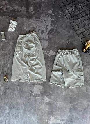 Шикарный летний брендовый костюм "stone island".2 фото
